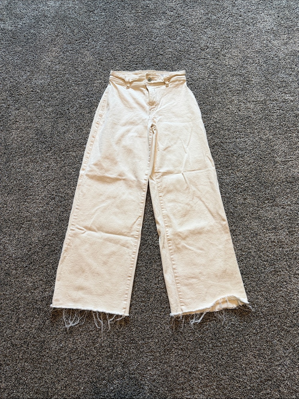 Lefties Women’s Wide Leg Super High-Rise Jeans - Cream
